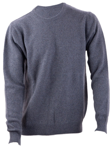 Men's Pure Cashmere Crew Neck Sweater - Refined and Comfortable Look - Due Toscani