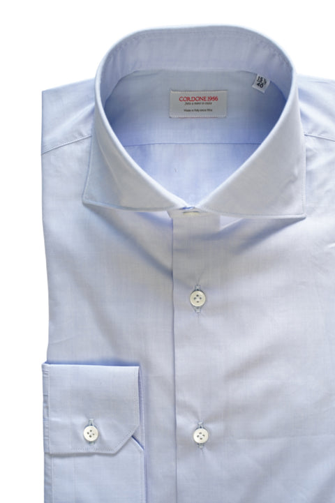 Azure Popeline Solid Shirt Cordone 1956