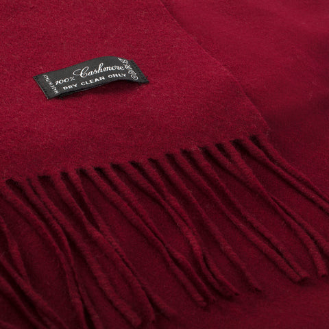 Scarve - Art. Cashmere Scarf Wine Nick Bronson