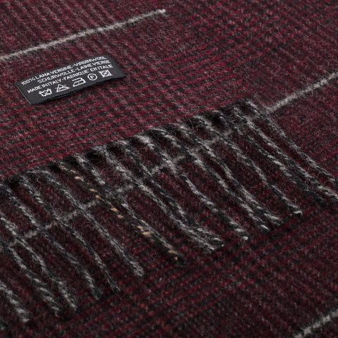 Scarve - Art. Two toned wool scarf burgundy Nick Bronson