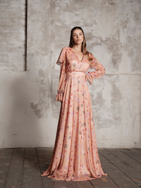 Dress - Georgette Orange Roberta Longo