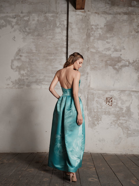 Dress - Mikado Blue Roberta Longo