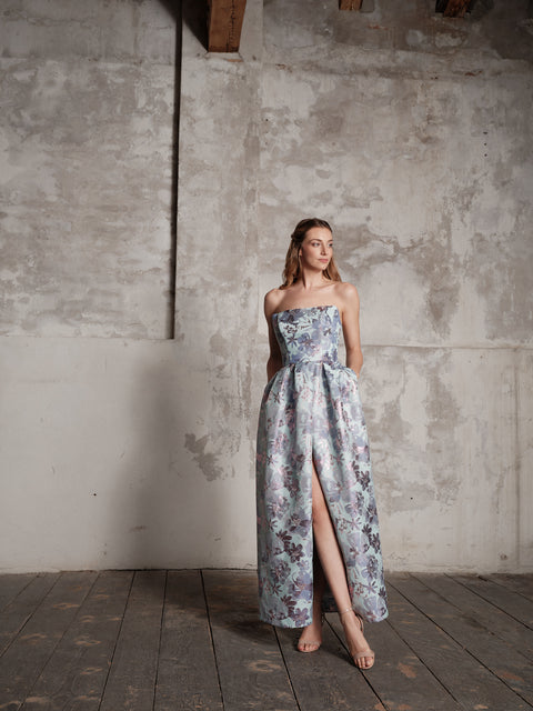 Dress - Mikado Grey Roberta Longo