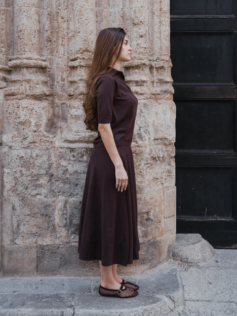 Extrafine Merino Wool Short Sleeve Polo - Lèmme