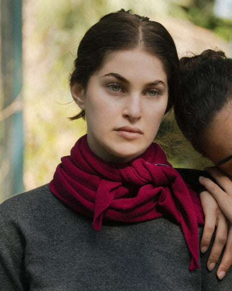 Cashmere Mix Triangle Scarf - Lèmme