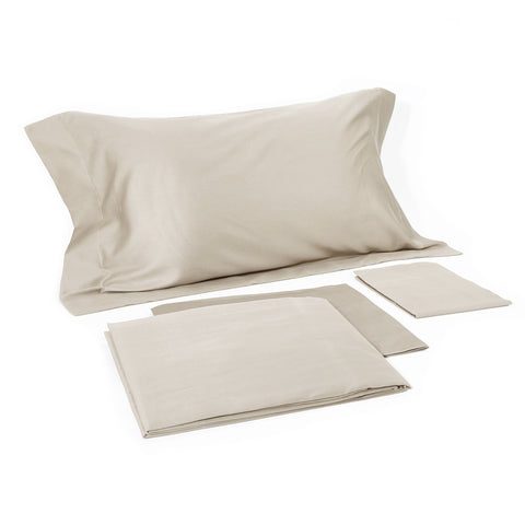Satin Elegance Sheet Set: Flat Sheet + Fitted Sheet + Pillowcase