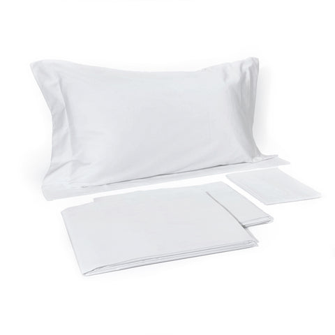 Satin Elegance Sheet Set: Flat Sheet + Fitted Sheet + Pillowcase