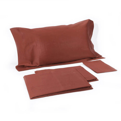 Satin Elegance Sheet Set: Flat Sheet + Fitted Sheet + Pillowcase