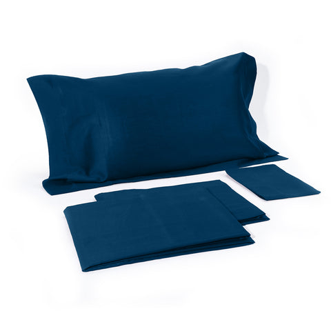 Satin Elegance Sheet Set: Flat Sheet + Fitted Sheet + Pillowcase