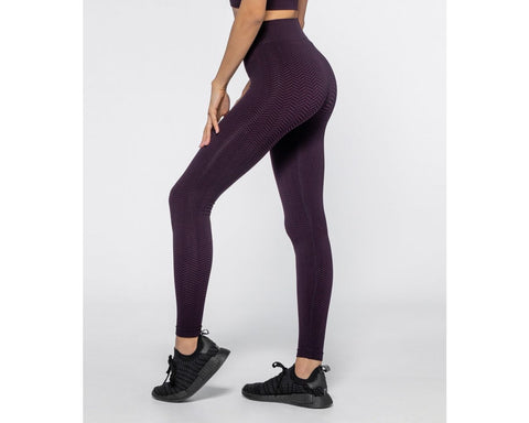 Leggings - Dakota Herringbone Black/Plume Heart and Soul