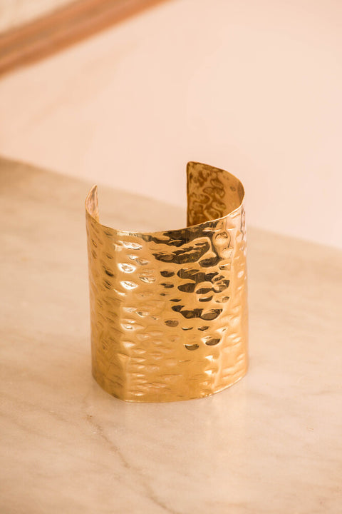 Bracelet - Hammered Brass Lidia Mallia