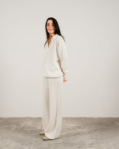 Cashmere Mix Polo Knit - Lèmme