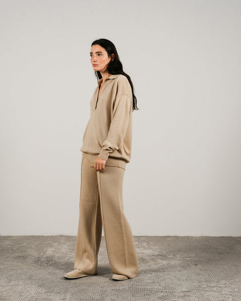Cashmere Mix Polo Knit - Lèmme