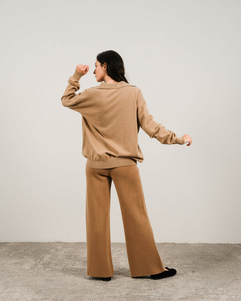 Cashmere Mix Polo Knit - Lèmme