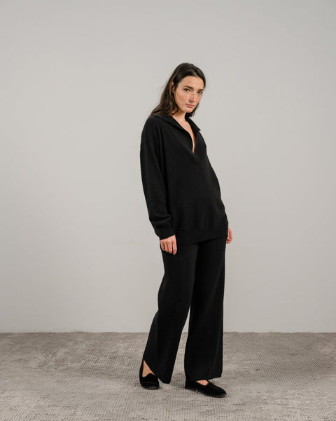 Cashmere Mix Polo Knit - Lèmme
