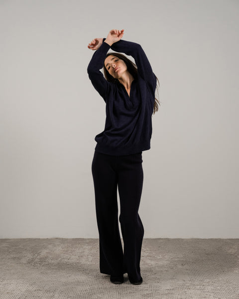 Cashmere Mix Polo Knit - Lèmme