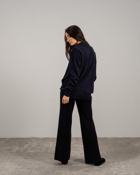 Cashmere Mix Polo Knit - Lèmme