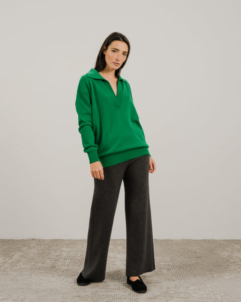 Cashmere Mix Polo Knit - Lèmme
