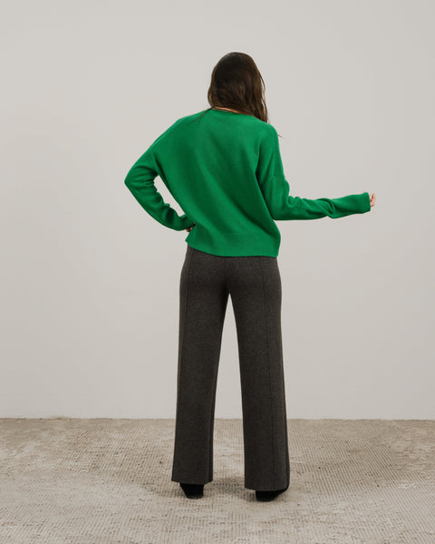  Cashmere Mix Relaxed Crewneck Sweater
 - Lèmme