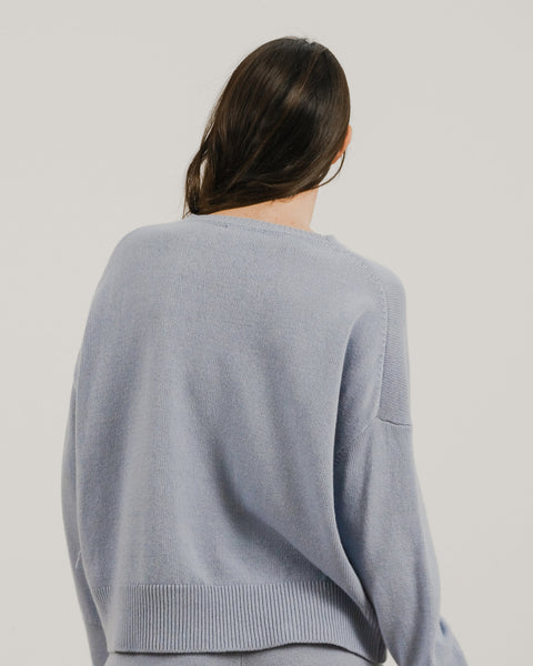  Cashmere Mix Relaxed Crewneck Sweater
 - Lèmme
