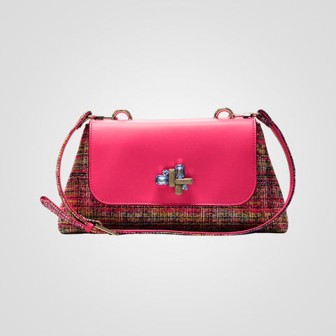 Shoulder Bag - Audrey Capri Pink Cordini Rita
