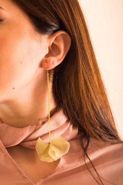 Earrings - Bouganvillea Silk Lidia Mallia