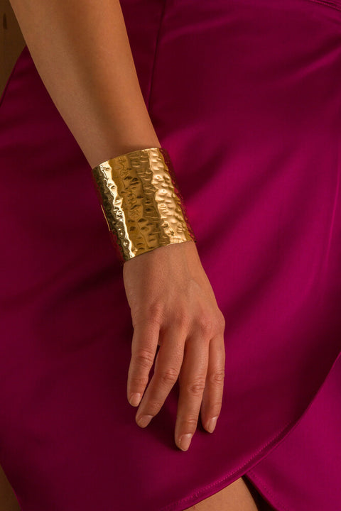Bracelet - Hammered Brass Lidia Mallia