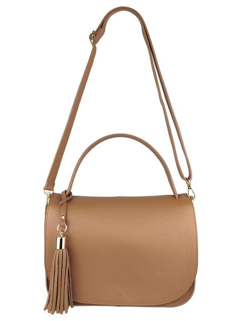 Borsa con nappa decorativa Florence Leather