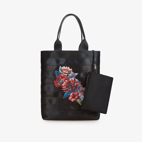 Shopping Bag - Black-embroidery 959NINEFIVENINE