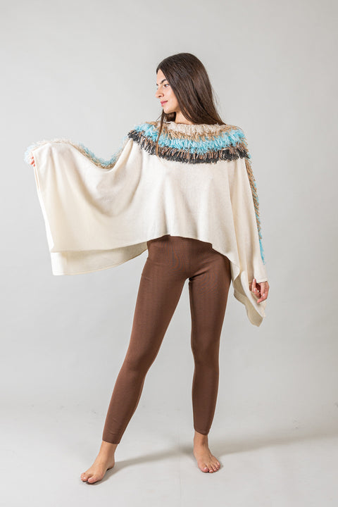 Poncho - Fringes Ivana Maiolati