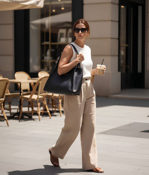 Veronica leather shoulder bag