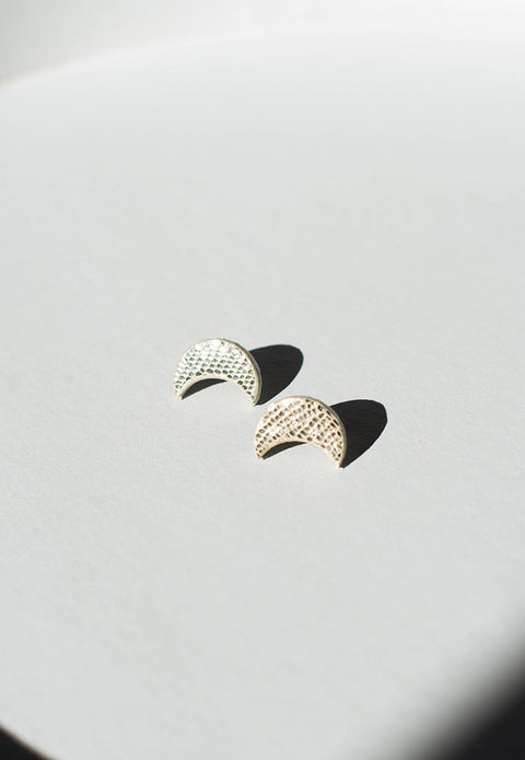 Earrings - Moon Leather Lidia Mallia