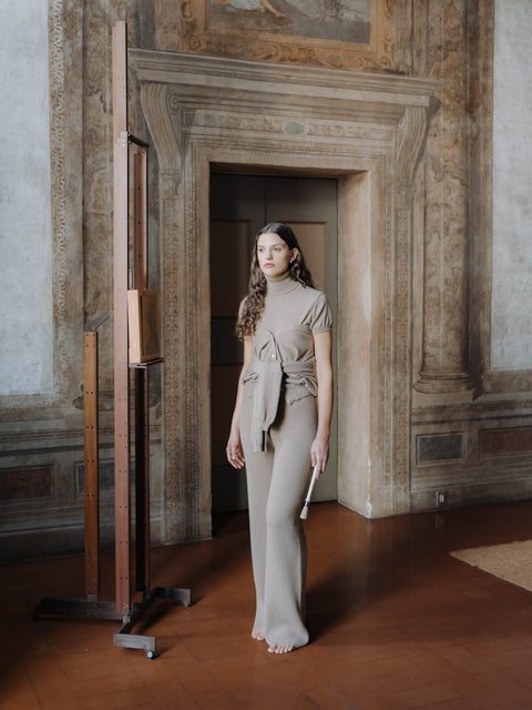 Pure Cashmere Short Sleeve Turtleneck - Lèmme