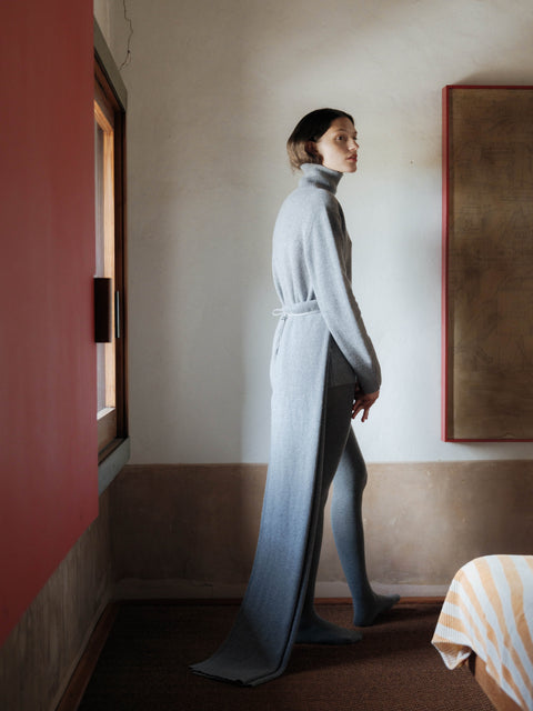 Pure Cashmere Maxi High Neck Sweater - Lèmme