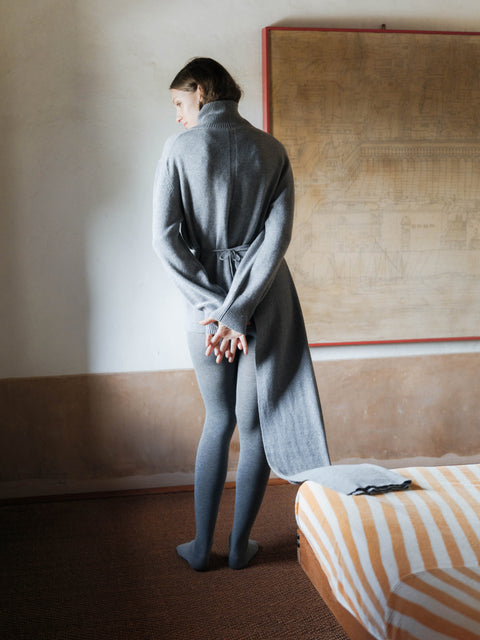 Pure Cashmere Maxi High Neck Sweater - Lèmme