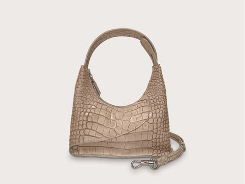 Bag - Virgola with Crocodile Print