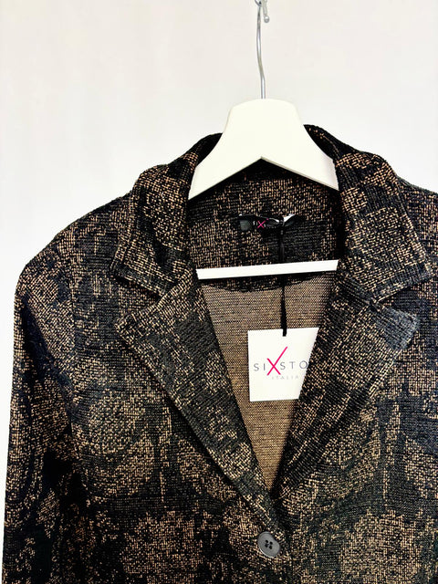 Blazer jacquard con motivo floreale SixStop