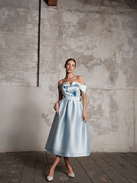 Top - Mikado Light Blue Roberta Longo