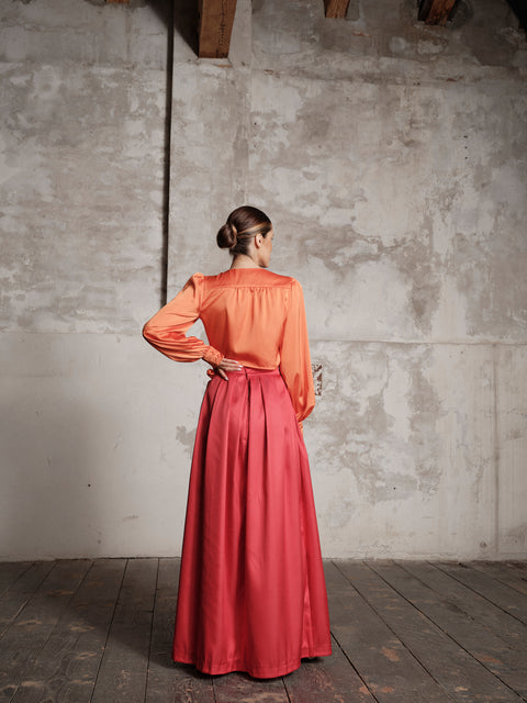 Shirt - Satin Orange Roberta Longo