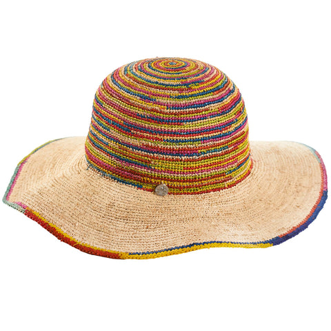 Pamela in crocheted raffia Petracci