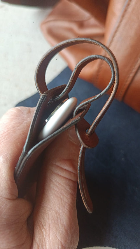 Custom Handcrafted Genuine Leather Air Tag Holder