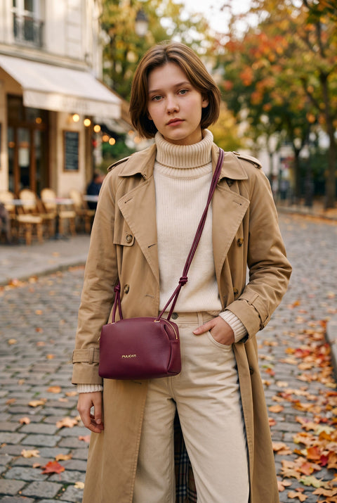 Iris Small Dollaro Leather Crossbody Bag - PULICATI / CIVICO 94