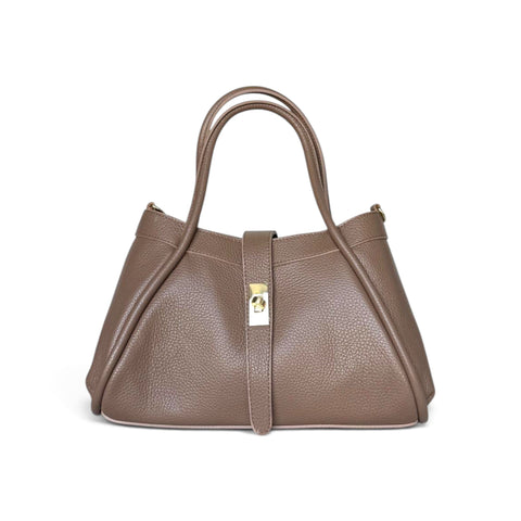 Vela Small Dollaro Leather Handbag - PULICATI / CIVICO 93
