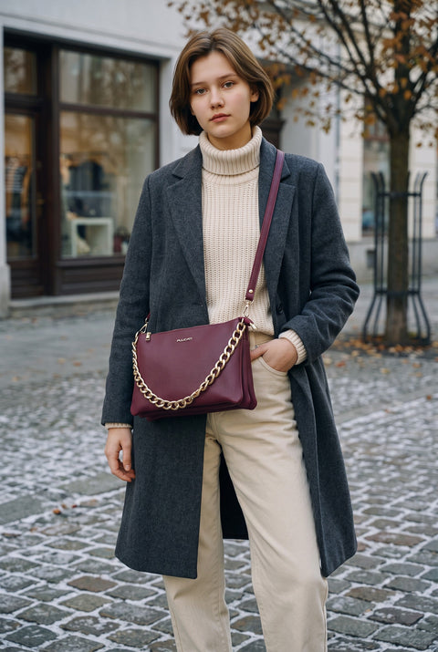 Bairele Small Dollaro Leather Crossbody Bag - PULICATI / CIVICO 93