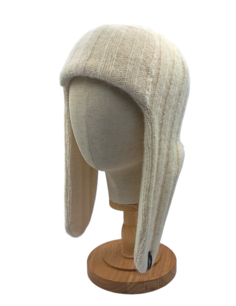 Bessie Alpaca Winter Hat – White