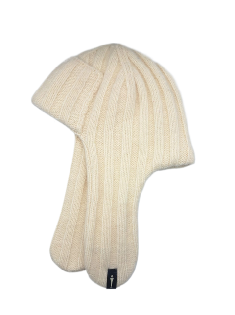 Bessie Alpaca Winter Hat – White