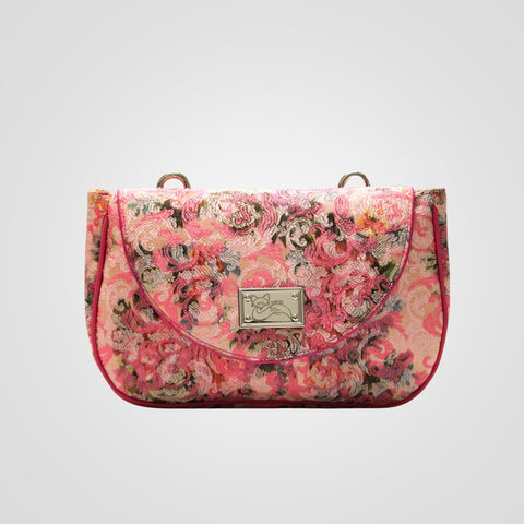 Bag - Cleo [pink brocade] Cordini Rita