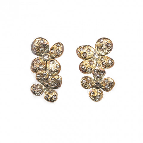 Earrings - Hydrangea flower Fancs-V