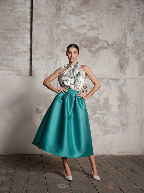 Top - Interwoven Green Roberta Longo