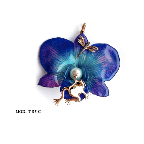 Ring - Purple flower Fancs-V